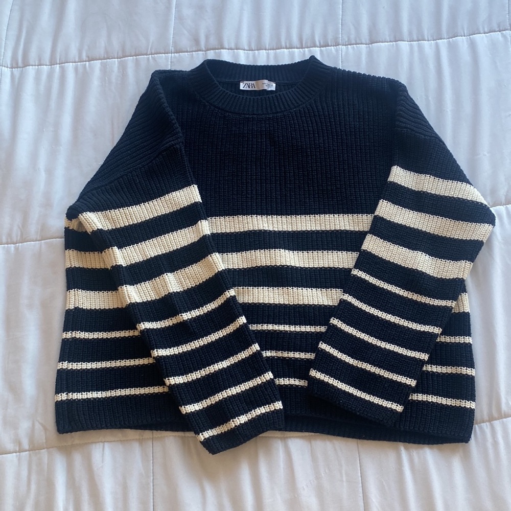Zara Striped Knit Sweater